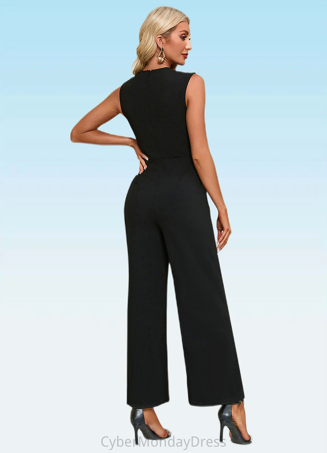 Amira Square Elegant Jumpsuit/Pantsuit Polyester Maxi Dresses DTP0022346