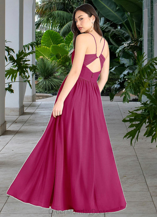 Janey Tory Hot Pink Pleated Maxi Dress Atelier Dresses | Azazie DTP0022891