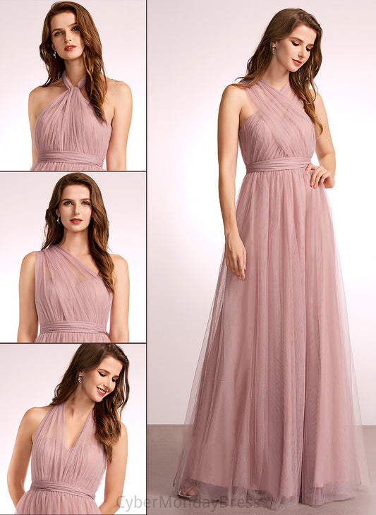 V-neck Length Neckline One-Shoulder Floor-Length Fabric Silhouette Off-the-Shoulder A-Line Straps Tulle Thalia Bridesmaid Dresses