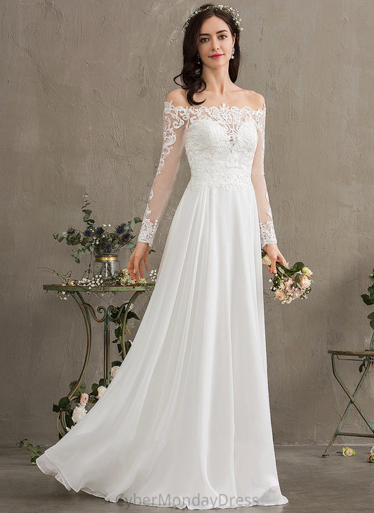 Floor-Length Wedding Stacy Chiffon Dress A-Line Wedding Dresses