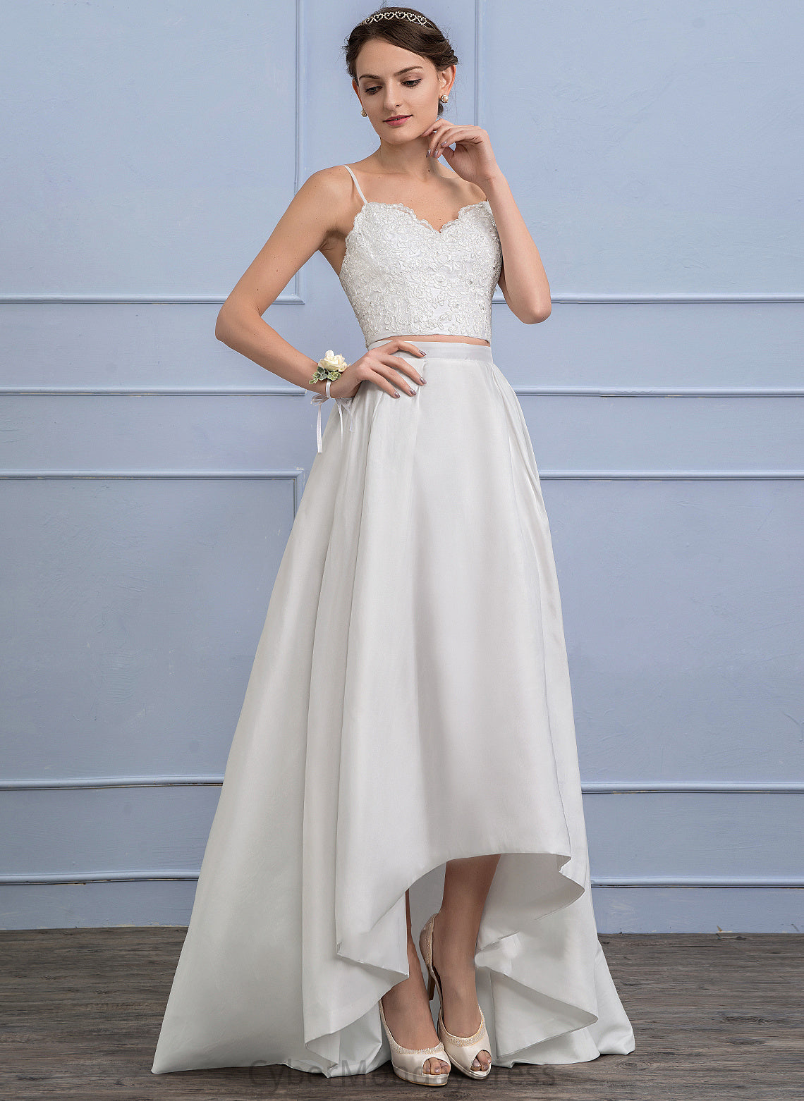 Wedding Dresses Separates Skirt Wedding Asymmetrical Taffeta Harper