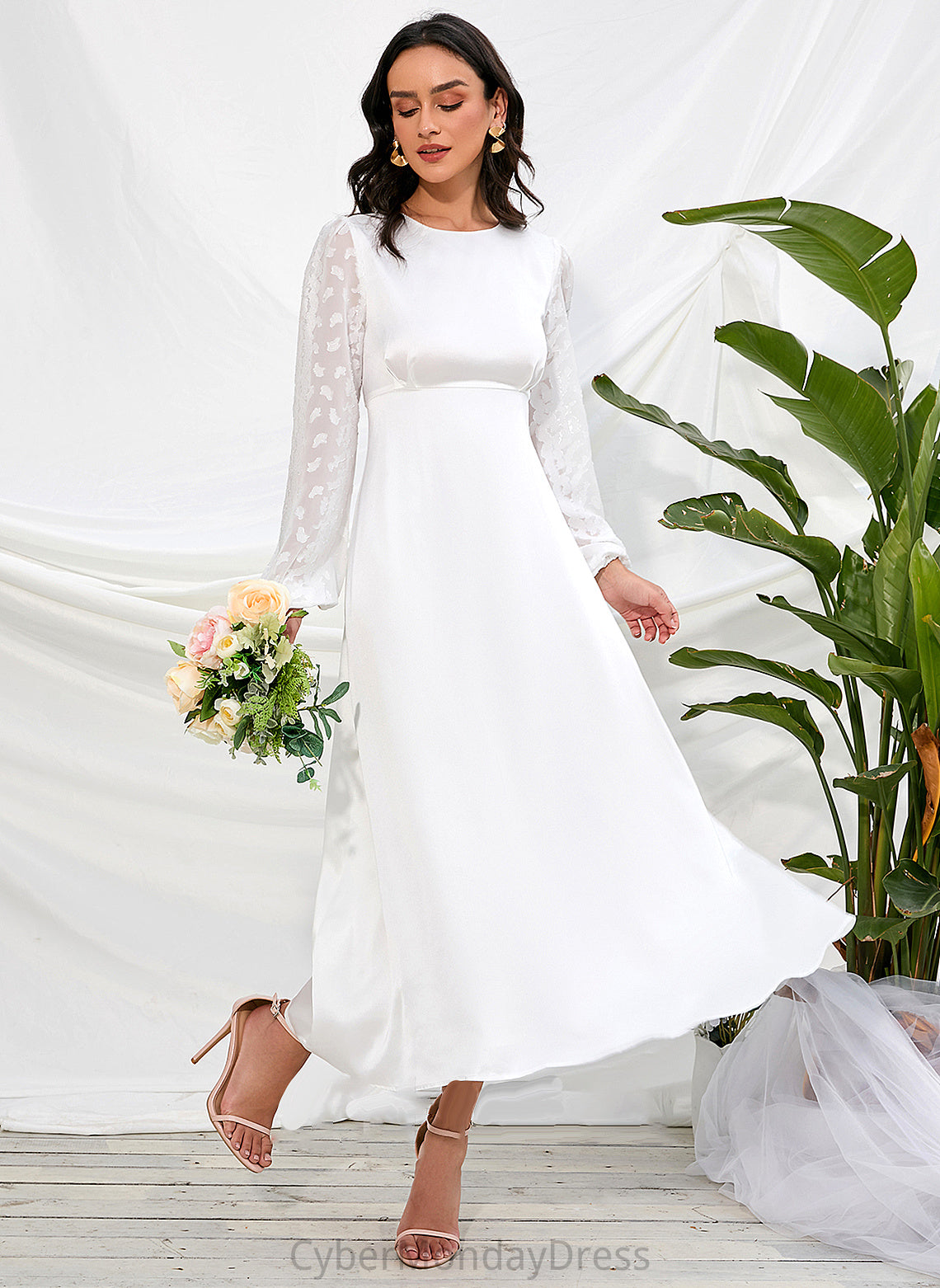 Wedding Wedding Dresses Dress Tea-Length Renee A-Line