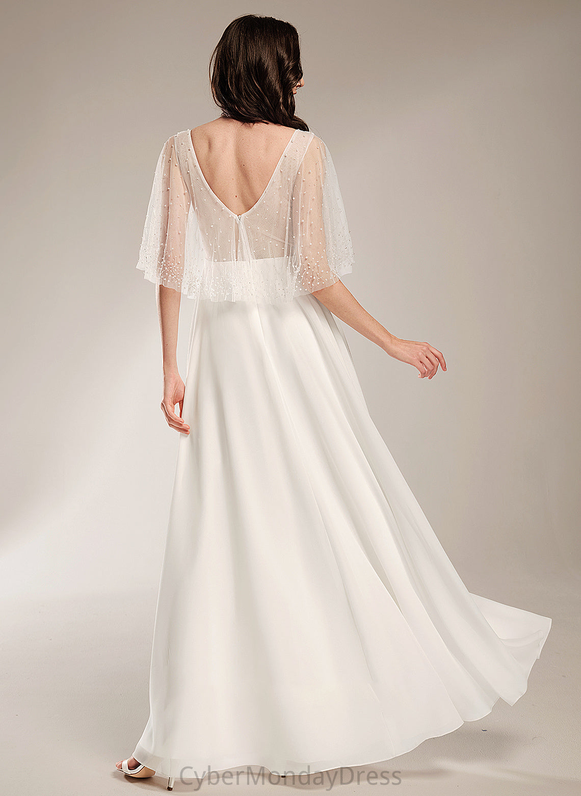 Wedding Dresses Marisol Beading Floor-Length Dress A-Line V-neck Wedding With