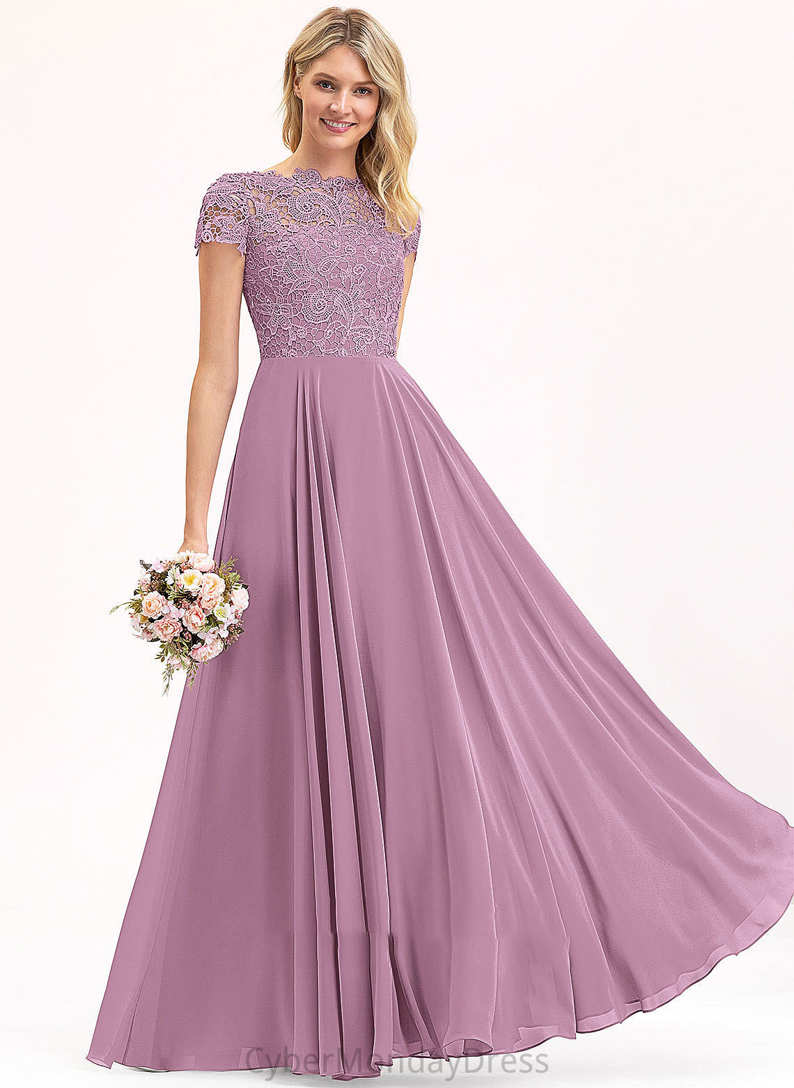 Embellishment A-Line Length Floor-Length Neckline ScoopNeck Fabric Silhouette Pockets Destiny Sleeveless Natural Waist Bridesmaid Dresses