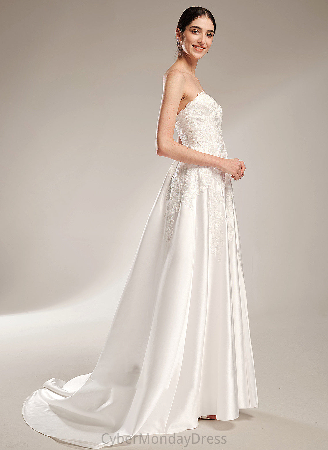 Split Wedding Dresses Melanie With Chapel Sweetheart Front Train Ball-Gown/Princess Dress Wedding