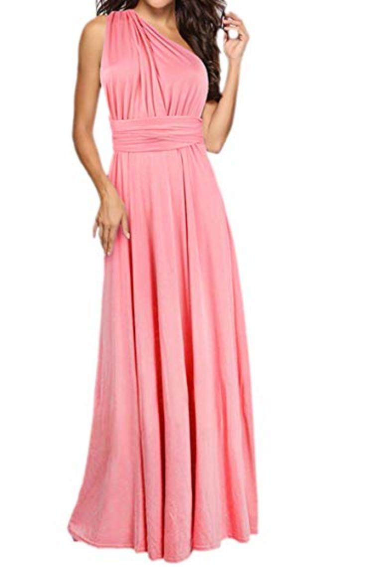 Sexy Variety-Style Elegant V-Neck Pleated Pleated Evening Sleeveless Back Cross Bridesmaid Dresses