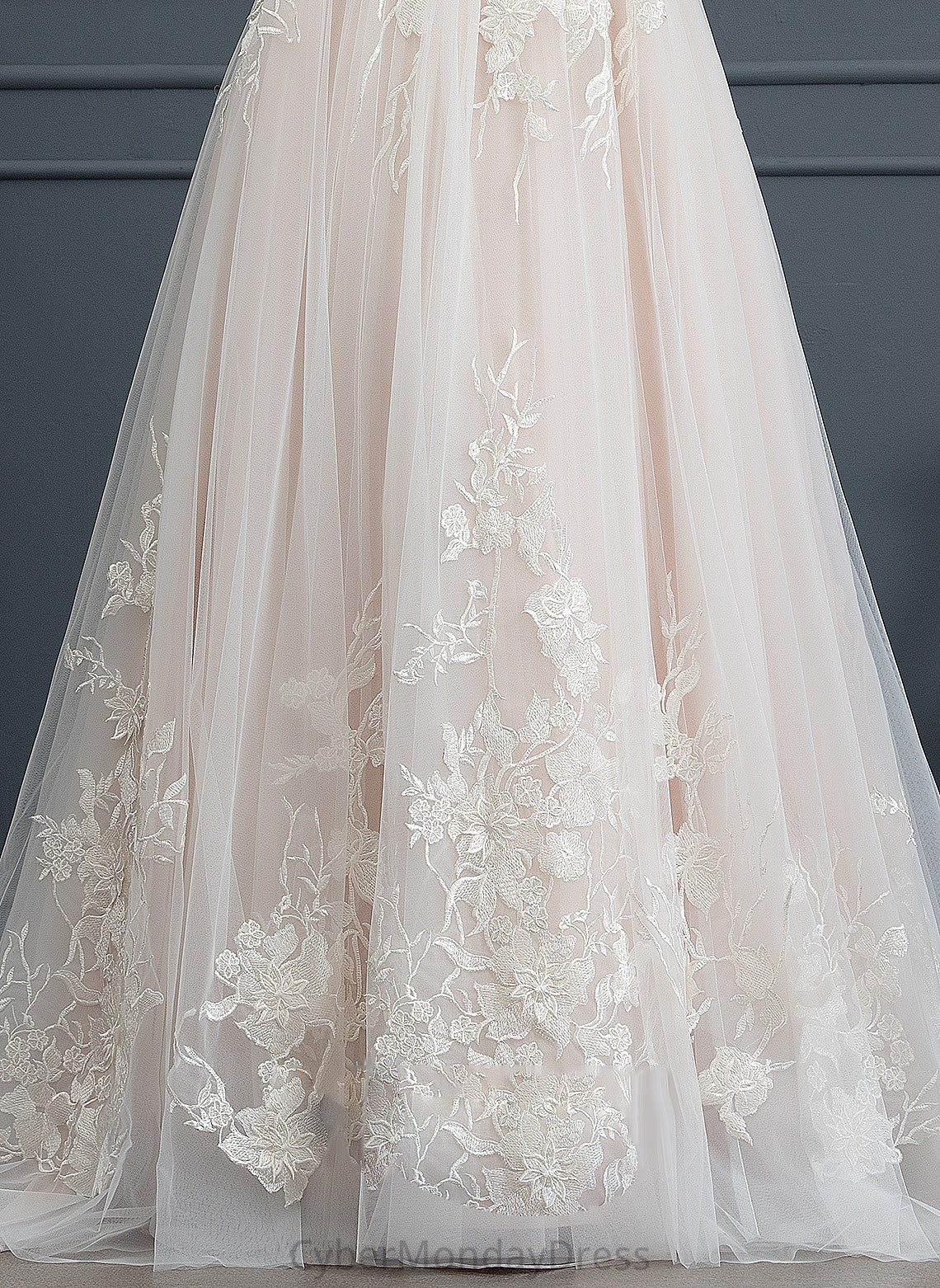 Wedding Dress Sweetheart Sweep Diamond Ball-Gown/Princess Tulle Lace Train Wedding Dresses